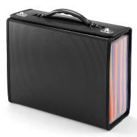 ราคา 24 Pockets Expanding File Folder Accordian File OrganizerPlastic Paper Document Receipt Organizer for Business Office (20921055684)