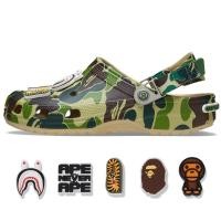 ราคา รองเท้า cross BAPE หัวโต Classic Clog รองเท้าแตะชายหาดแฟชั่น ใส่สบาย กันลื่น น้ำหนักเบา (25306220608)