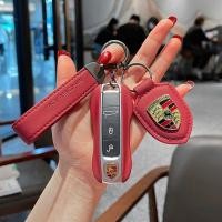 ราคา เคสชุบหนังแท้ Porsche Cayenne Macan Panamera 718 Taycan 911 พร้อมเคสชุบหนังแท้สีส้ม Porsche Love Orange พร้อมช่องใส่บัตร (25841921146)
