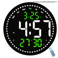 ราคา นาฬิกาดิจิตอล LED รุ่น WX 2828 ทรงกลม บลูทูธได้ปรับตรงเวลาโลกได้ นาฬิกาแขวนติดผนัง (24858731711)