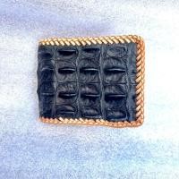 ราคา กระเป๋าสตางค์หนังจระเข้แท้ 100 กระเป๋าสตางค์หนังพรีเมี่ยม Crocodile Leather Wallet (25611723390)