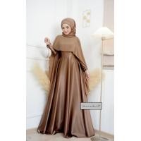 ราคา ชุดเดรสอิสลามสำหรับผู้หญิง รุ่นทิชาทรงบานพร้อมผ้าคลุมไหล่ แฟชั่นมุสลิม ชุดเดรสทรงบานใส่ออกงาน สวยมาก ชุดใส่รายอ เดรสใส่งานแต่ง Fashionmuslim (24460976858)