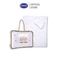 ราคา ENFANT อองฟองต์ Bamboo Blanket Set เซตผ้าห่มใยไผ่ หมอนหลุม ลาย Dreamy Bear ขนาด ผ้าห่ม 30x40 นิ้ว หมอนหลุม 15x9 นิ้ว (26180748276)