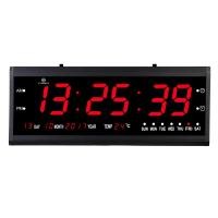 ราคา Jinhengนาฬิกาดิจิตอล นาฬิกาติดผนัง LED Number Clock ขนาด 50x20x5cm รุ่นJH 4819ปลุกได้4ครั้ง ตั้งเตือนทุกชั่วโมงได้ (23556637274)