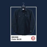 ราคา Bovy Shirt เสื้อเชิ้ตแขนยาวสีพึ้น สีกรม รุ่นBB 3598 BL05 (8592737566)