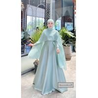 ราคา ชุดเดรสอิสลามสำหรับผู้หญิง รุ่นทิชาทรงบานพร้อมผ้าคลุมไหล่ แฟชั่นมุสลิม ชุดเดรสทรงบานใส่ออกงาน สวยมาก ชุดใส่รายอ เดรสใส่งานแต่ง Fashionmuslim (24460976867)