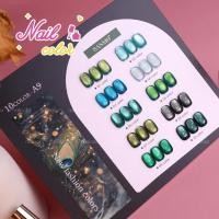 ราคา ตัวเลือกต่างๆSANMO ชุดแต่งเล็บตาแมวผ้าไหม 10 สี ฟรีกระดานสี ลูกปัดแก้วตาแมวตาแมวหลากสีกาวทาเล็บตาแมวผ้าไหมซาตินสีแดงคาราเมลตาแมวสีฟ้ากาวตาแมวสีม่วง (126529890154)