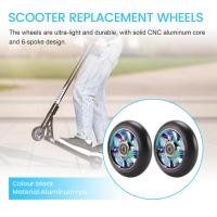 ราคา 2 Pcs 100Mm Scooter Replacement Wheels with Bearing Stunt Scooter Pu Wheels for Rocking Cars Extreme Cars Scooters (25750490462)