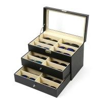 ราคา กล่องใส่แว่นตา 18 ช่อง 3ชั้น คาร์บอนไฟเบอร์ กล่องแว่นตา กล่องเก็บแว่นตา ที่ใส่แว่นตา กล่องของขวัญ (23565382895)