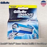 ราคา Gillette Mach3 Turbo Razor Blades Refills 2 4 8 10 15 Cartridges ใบมีดโกน ยิลเลตต์ มัคทรี เทอร์โบ เฉพาะใบมีด (25757300940)