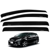 ราคา กันสาดฝน กันสาด จำนวน 4ชิ้น ซ้ายและขวา สีดำ Toyota Wish โตโยต้า วิส วิช ปี 2006 2007 2008 2009 2010 2011 2012 2013 2014 2015 2016 2017 4ประตู สินค้าราคาถูก คุณภาพดี Weather Guards Visor Windshield (13
