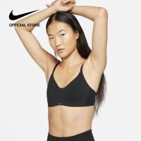 ราคา Nike Dri FIT Womens Alate Minimalist Light Support Sport Bra Black DM0527 010 (25586543741)