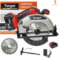 ราคา Target เลื่อยวงเดือนไร้สาย เลื่อยวงเดือนแบตเตอรี่ เลื่อยแบต 7 นิ้ว เลื่อยวงเดือนใช้แบตเตอรี่ แบตเตอรี่ 108V รุ่น TG 680 (25114784810)