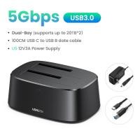 ราคา UGREEN HDD Docking Station SATA to USB 3 0 Adapter for 2 5 3 5 SSD Disk Case HDD Box Dock Hard Drive Enclosure Docking Station 50857 (26329507148)