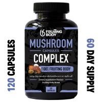 ราคา Mushroom Complex Capsules 1000mg แคปซูลเห็ดรวม 1000 มก ไลออนส์เมน เห็ดหลินจือ ถั่งเช่า เห็ดชิตาเกะ และเห็ดไมตาเกะ ผงเห็ดดอกแท้ 100 ปลอดจีเอ็มโอ และปราศจากกลูเตน 60 หรือ 120 แคปซูล สำหรับ 1 หรือ 2 เดือ
