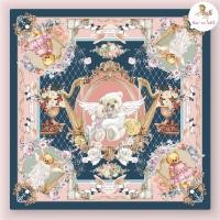ราคา ผ้าพันคอ ผ้าคลุมไหล่ Kiss me doll น้องหมี ลาย Mine Angel ขนาด 100x100 cm (21200254512)
