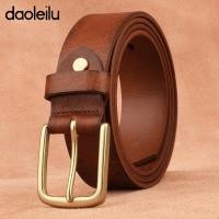 ราคา Daoleilu หนังวัวแท้ 100 เข็มขัดผู้ชาย หัวทองเหลืองวินเทจ หนังเกรดพรีเมียม ใส่ได้ทุกวัน แมตช์ยีนส์ ลำลอง หรือออฟฟิศ (26068548830)