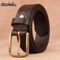 ราคา Daoleilu หนังวัวแท้ 100 เข็มขัดผู้ชาย หัวทองเหลืองวินเทจ หนังเกรดพรีเมียม ใส่ได้ทุกวัน แมตช์ยีนส์ ลำลอง หรือออฟฟิศ (26068548836)