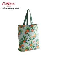 ราคา Cath Kidston กระเป๋าสำหรับผู้หญิง Foldaway Tote ลาย Paddington Oranges สี Green (24391507071)