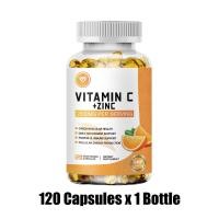 ราคา Omilay วิตามินซี Zinc Vitamin C วิตตามินซี สังกะสี Zinc Plus Vitamin C VitaminC Capsule Vit C Zinc 60 Capsules Vegan (24651901581)