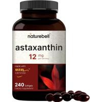 ราคา NatureBell Astaxanthin 12mg 240 Softgels Antioxidant from Microalgae Astaxanthin Supports Eye Cellular Health MaxStrength 4 Month Supply Non GMO Gluten Free (26399902292)