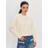ราคา Pomelo x Janesuda เสื้อแขนยาวปักลายดอกไม้ Pomelo x Janesuda Floral Embroidery Sweatshirt (24706539054)