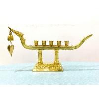 ราคา เชิงเทียนเรือหงส์ 5 7 9ช่อ ทองเหลือง แท้ (7344516077)
