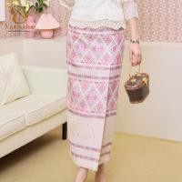 ราคา ชุดร้านญาณิศชา ชุดไทย ออกงาน ชุดไปวัด ทำบุญ เสื้อลูกไม้ฝรั่งเศส ผ้าถุง ผ้าไหมสำเร็จ (25299678499)