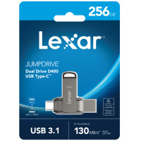 ราคา Lexar D400 Dual USB Type C A USB 3 1 Flash Drive 2 in 1 แฟลชไดรฟ์ทูอินวัน Metal Android PC Mac (20362395541)
