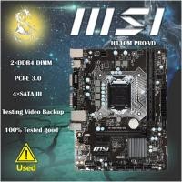 ราคา Hot LGA 1151 MSI H110M PRO VD เมนบอร์ด Intel DDR4สนับสนุน Intel 6th Gen I7 I5 I3 CPU 32GB PCI E 3 0 USB3 0 SATA3 Micro ATX H110 Motherboard แม่ (25859673814)