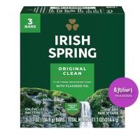 ราคา พร้อมส่ง Irish Spring Deodorant Soap 3 3 7oz X 3ea ไอริชสปริง สบู่ก้อนดับกลิ่นกาย 314 4 กรัม (25824924503)