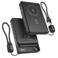 ราคา HOCO พาวเวอร์แบงค์ไร้สายแม่เหล็ก 10000mAh รองรับ MagSafe ชาร์จเร็ว USB C PD 22 5W ดีไซน์บางเบา DK6 A22 (26413857962)