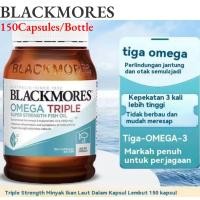 ราคา EXP 2028 Blackmores Omega Triple Super Strength Fish Oil 150 Capsules High DHA EPA Brain Health Support (25764413416)