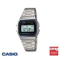ราคา CASIO นาฬิกาข้อมือ CASIO รุ่น A158WA 1DF วัสดุสเตนเลสสตีล สีดำ (15012344046)