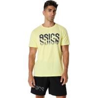 ราคา ASICS 2031E901 751 ASICS HEX GRAPHIC COTTON BLEND TEE MEN TRAINING ผู้ชาย เสื้อคอกลม ของแท้ HUDDLE YELLOW (24262446280)