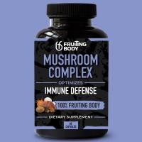 ราคา Fruiting Body Mushroom Complex 1000mg 60 120 แคปซูล เห็ดรวมแคปซูล 1000 มก ผงดอกเห็ดแท้ 100 ไลออนส์เมน เห็ดหลินจือ ถั่งเช่า เห็ดชิตาเกะ และเห็ดไมตาเกะ ปราศจากจีเอ็มโอและกลูเตน (126438700209)
