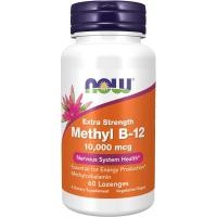 ราคา NOW Foods Supplements Methyl B 12 Methylcobalamin 10000 mcg Nervous System Health 60 Lozenges (25378325322)