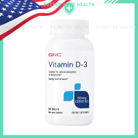ราคา GNC จีเอ็นซี Vitamin D 3 Healthy Bones 2000 IU 180 Tablets MADE IN USA (24905543028)