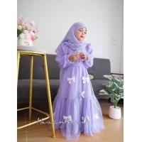 ราคา เดรสเด็กมุสลิมสำหรับใส่ออกงาน ชุดเด็กมุสลิมหญิง เดรสเด็กมุสลิมชุดเด็กน่ารัก แต่งโบว์ เดรสเด็กใส่ออกงาน ชุดเด็กใส่แสดง (22179410567)