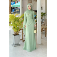 ราคา ชุดอิสลามสำหรับผู้หญิง รุ่น ชีฟองจีน่า เดรสมุสลิม เดรสยาวใส่ออกงาน แฟชั่นมุสลิม เดรสใส่งานแต่ง เดรสผ้าชีฟอง (22491413924)