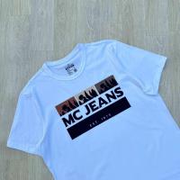 ราคา เสื้อยืดผู้ชาย แบรนด์ Mc Jeans สีขาว สกรีน Mc Jeans กรม (21597795535)
