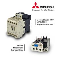 ราคา S T12 MITSUBISHI โอเวอร์โหลดรีเลย์ 9 13A แมกเนติก คอนแทกเตอร์ ST12 Magnetic Contactor Coil 220V 380V 50 60Hz (24796673201)