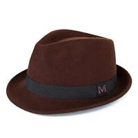 ราคา วินเทจพายหมูหมวกผู้ชายปีกกว้างผ้าขนสัตว์สักหลาด Fedora หมวกสีดำโบสถ์แจ๊สริบบิ้นสักหลาดปานามาเครื่องประดับหมวกสุภาพบุรุษ (23404351438)