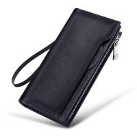 ราคา WILLIAMPOLO กระเป๋าสตางค์หนังแท้สำหรับผู้ชาย ทรงยาว หลายช่องใส่บัตร สีวินเทจ (25181643627)