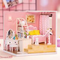 ราคา ของเล่นโมเดลประกอบบ้านมินิ DIY ห้องเจ้าหญิง (26032377267)