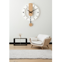 ราคา นาฬิกาแขวนผนัง นาฬิกาสวิงเงียบ นาฬิกาแขวนผนังเงียบสำหรับห้องนั่งเล่น นาฬิกาแขวนสไตล์โมเดิร์นเรียบง่าย ร้านอาหารสร้างสรรค์แฟชั่นควอตซ์ผนังนาฬิกา (22526604710)