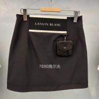 ราคา LANVIN BLANC กระโปรงเล่นกอล์ฟ24ฤดูใบไม้ผลิ ฤดูร้อนกระโปรงกระเป๋าถอดออกได้โลโก้ของผู้หญิงแบบใหม่ดั้งเดิม (23858193523)