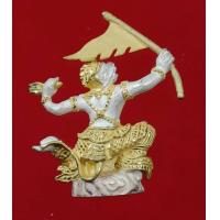 ราคา หนุมานเชิญธง หลวงพ่อพูน วัดไผ่ล้อม เนื้อเงินสามกษัตริย์ เนื้อทองฝาบาตร วัดไผ่ล้อม จ นครปฐม ปี2547 (25691179462)