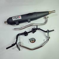 ราคา MUTE ท่อผ่าเงียบ ผ่าหมก ปลายปิด WAVE110i ท่อผ่าเวฟ110i ขาเบรคชุบ เหล็กพักเท้าดำ สำหรับรถเวฟ110i ปี 2009 2020 มี มอก QTT100 (19435792391)