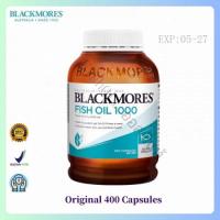 ราคา Blackmores Odourless Fish Oil 1000 mg 400 cap น้ำมันปลา แพ็คเกจใหม่ (24773928667)